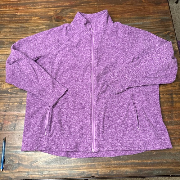 Duluth Trading Co Jackets & Blazers - Duluth Trading Co Full Zip Fleece Jacket ZipperPockets Women's 2XL Lilac Purple